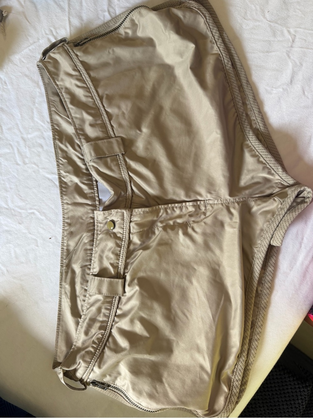 adidas Stella McCartney Swim Skort in Light Khaki